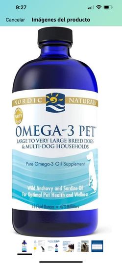 Nordic Naturals Omega-3 for pets, without flavor,