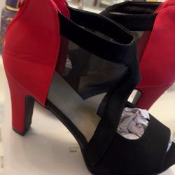 Brand New Red & Black Heels 