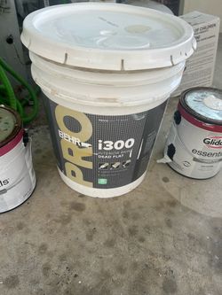 8 gallons of tan interior paint