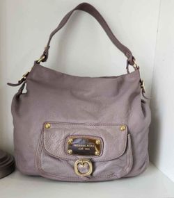 Michael Kors lilac color Pebbled Leather Shoulder Bag