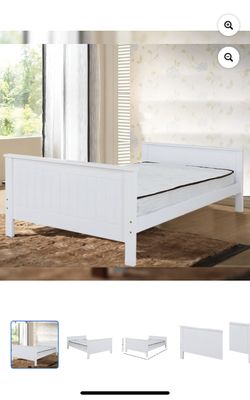 White New Twin Bed