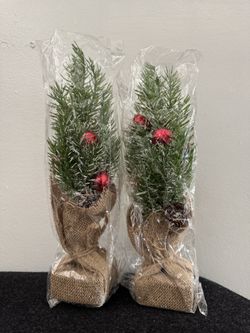 Small Faux Christmas Trees 
