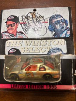 Dale Earnhardt autographed car