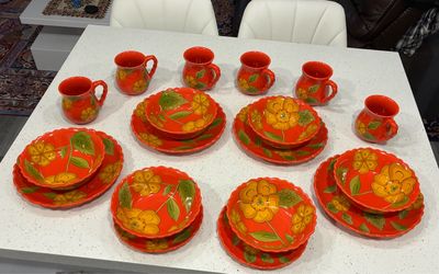 Hand-Painted Ceramic Dinnerware Set