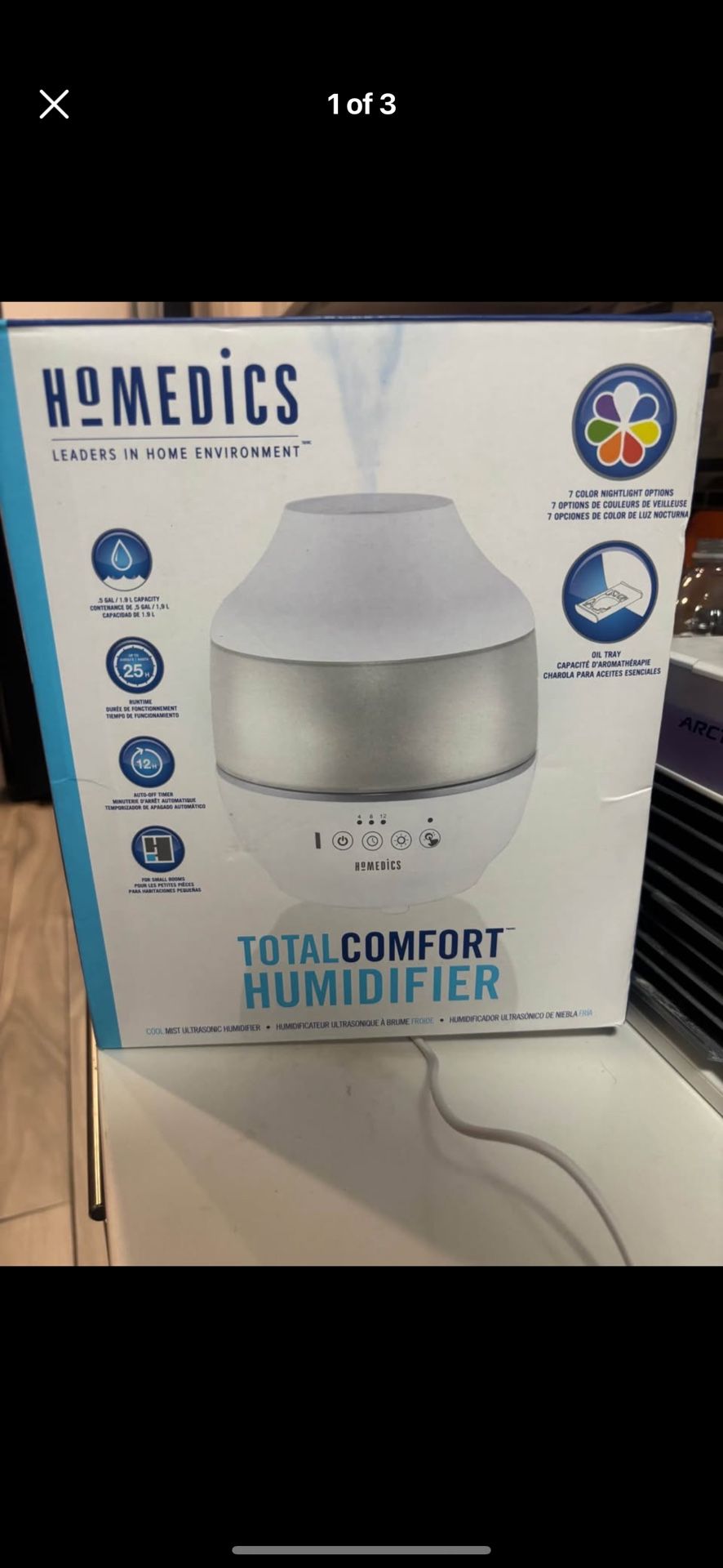 HoMedics TotalComfort Cool Mist Ultrasonic Humidifier