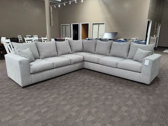 Large deep and comfy warm gray sectional