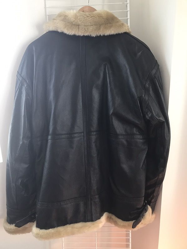 Sergio benini classic leather cheap jacket