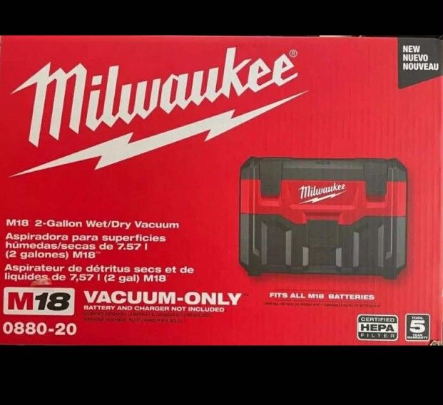 Milwaukee New Vacuum 18M