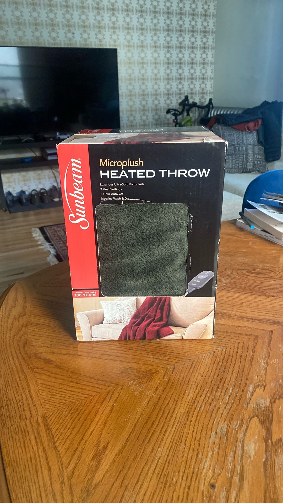 Micro plush Heated Throw Blanket (new!)