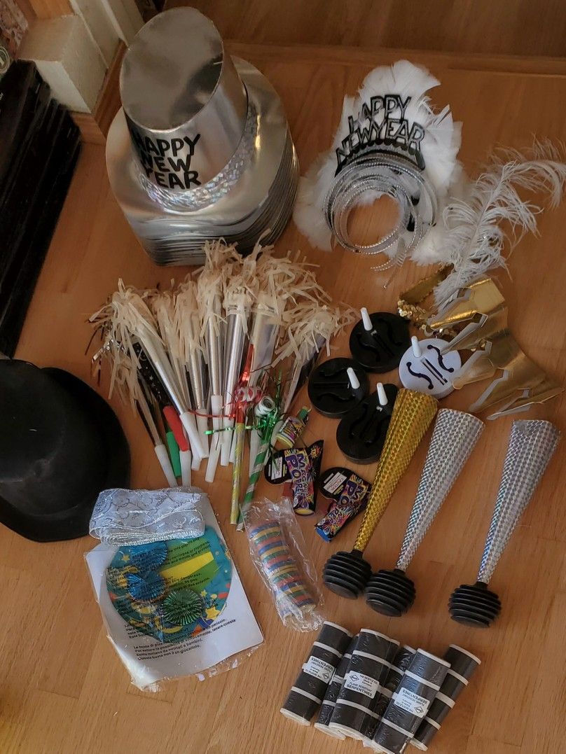 New Year party supplies all new - you will get all you see on pictures