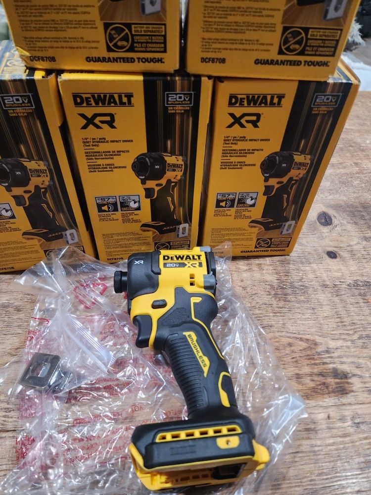 Dewalt Xr Hydraulic New Gen Inpact Driver Super Quiet $150  Saturday Special 