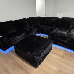 Brand New Sectional Oversize Corduroy With LED Light $1399