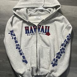 Mens XS Hollister Graphic Zip Up