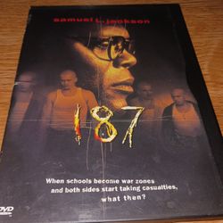 187 DVD Super Clean No Scratches Samuel L Jackson Delivers Great Film 