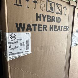 New Rheem 50 gallon Electric Hybrid Water Heater 240v Super High Efficient Title 24 Compliant