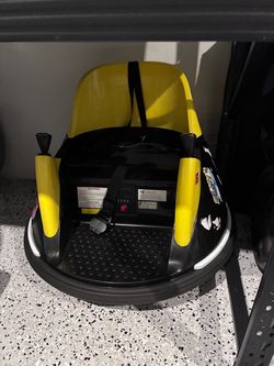 Kids Electric Bumper Car Yellow and Black