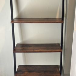 Wood Leaning Shelf