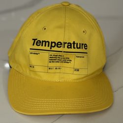 Off-White™ c/o Virgil Abloh “Temperature” Cap – Yellow | SS18 | Brand New with Tags