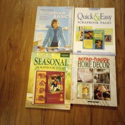 How-to- Scrapbooking Books, ( Purchased Never Used) ,$5 Each/ Total 7 Books, See Photos And Description 