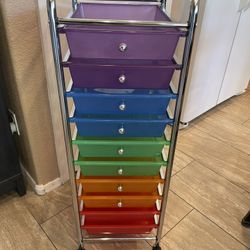 Multicolor Utility/storage Cart 