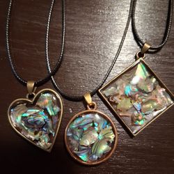 Abalone Shell Pendant Necklaces