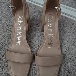 Tan Calvin Klein Heels