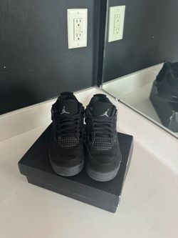 Kids black cat Jordan 4 retro