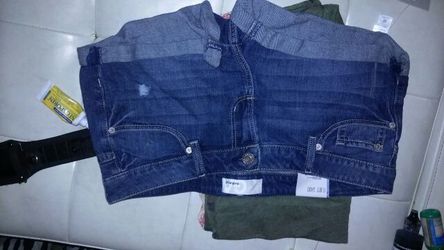 Blue jean shorts