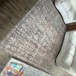 Georgie GER-06 Bordeaux/Antique Ivory Printed Area Rug