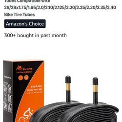 New In Box. 2 Pack BUTYL RUBBER INNER TUBE FOR BICYCLE.  SEE PHOTOS.  CASH PICKUP ONLY 