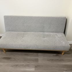 69" Futon Sofa Light Gray