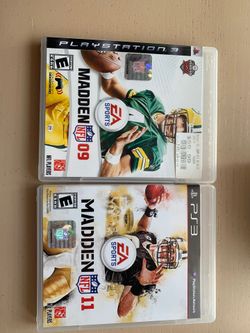 Madden 09 & 11 ps3 both video games PlayStation 3