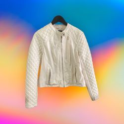 White Leather Jacket