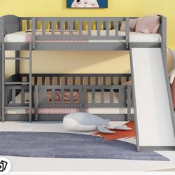 Full Size Bunk Bed With Slide 
