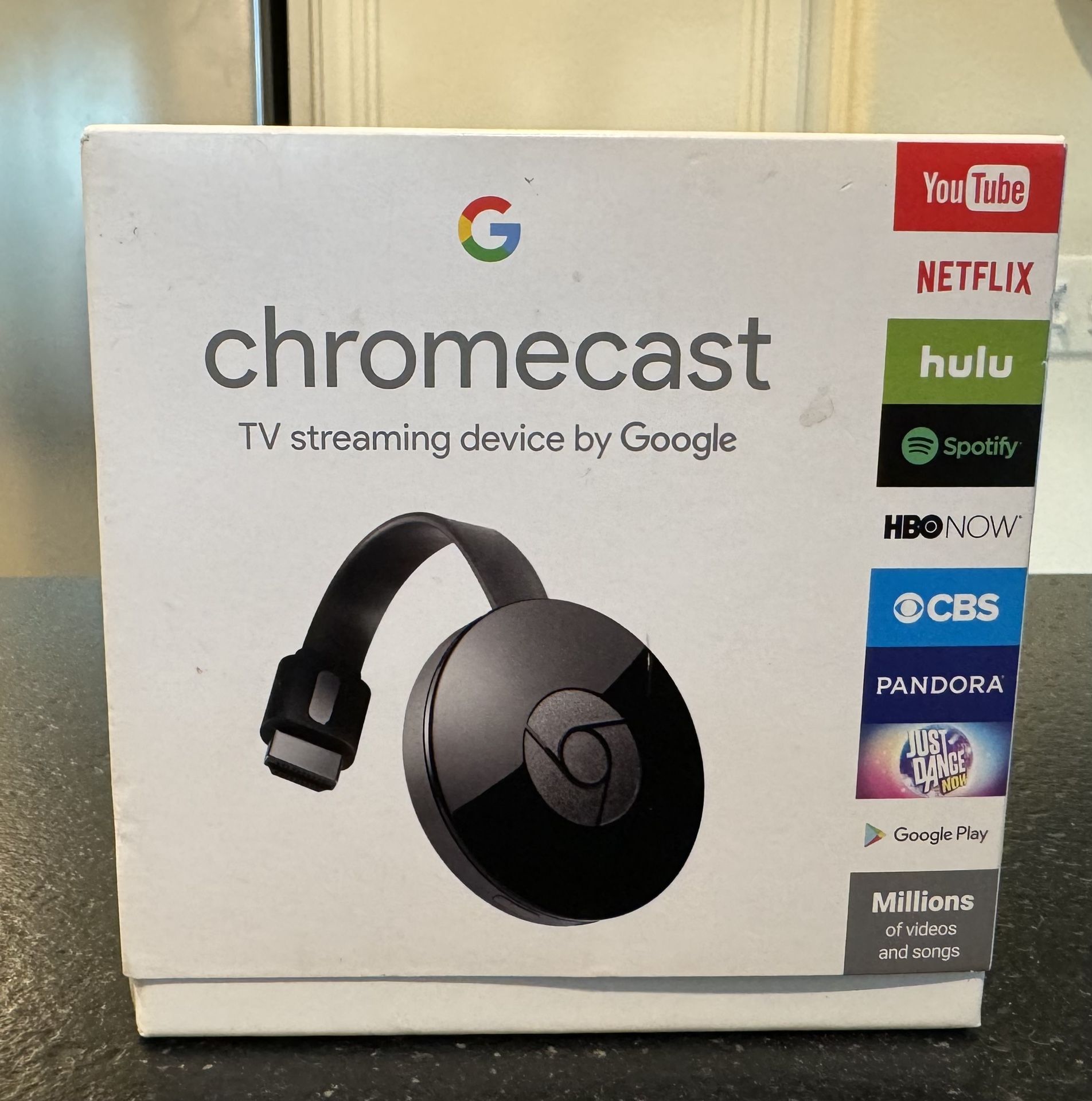 Google Chromecast NC2-6A5(2nd Gen) Hi gh Definition HDMI Media Streaming