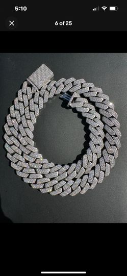 VVS 15mm Moissanite Chain