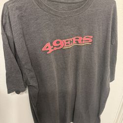 Fanatics NFL 49ers Gray Men’s Tshirt Size 2XL Tall