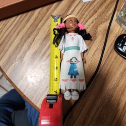 Vintage seven inch american indian doll