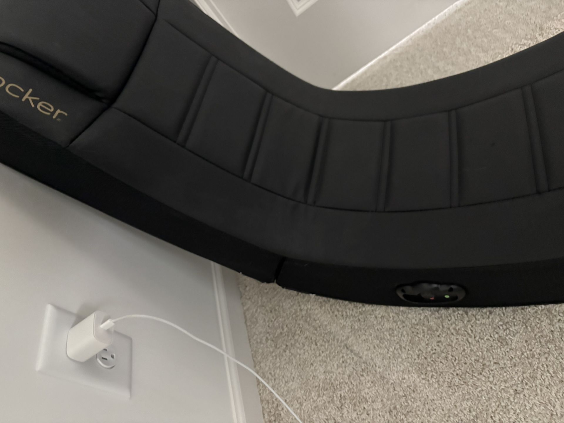 gaming rocking chair with ports on side