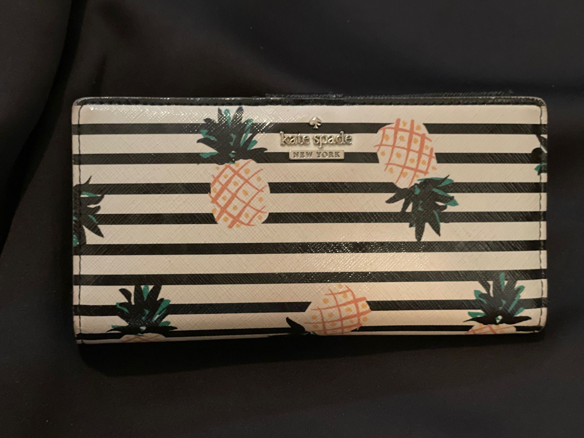 Kate Spade Pineapple Striped Wallet