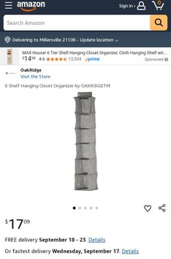 New•Closet Organizer $5