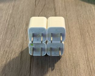 Lot of 4 Authentic Apple Cube Wall Chargers