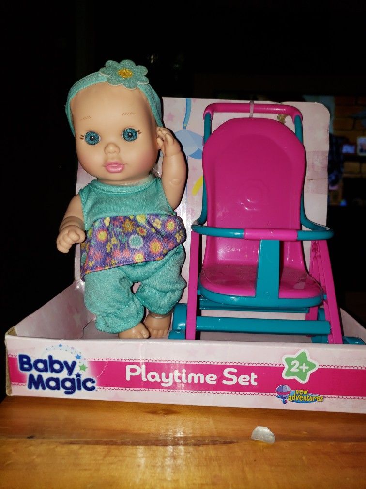 NEW BABY MAJIC PLAY TIME SET BABY SMELLS LIKE BABYPOWDER SCENTED