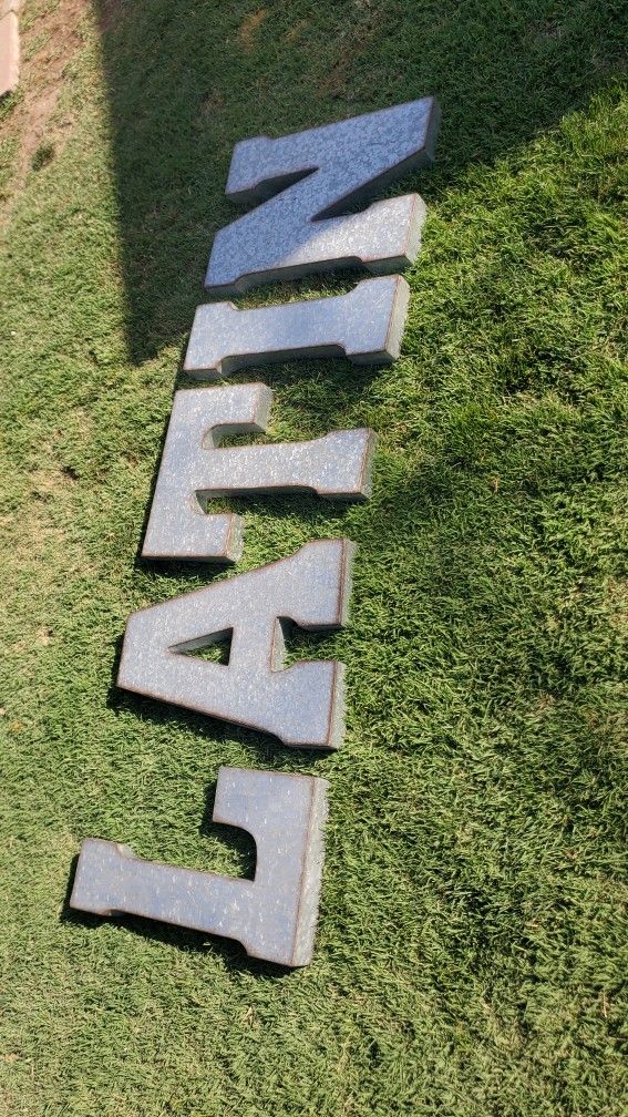 3D Metal Letters
