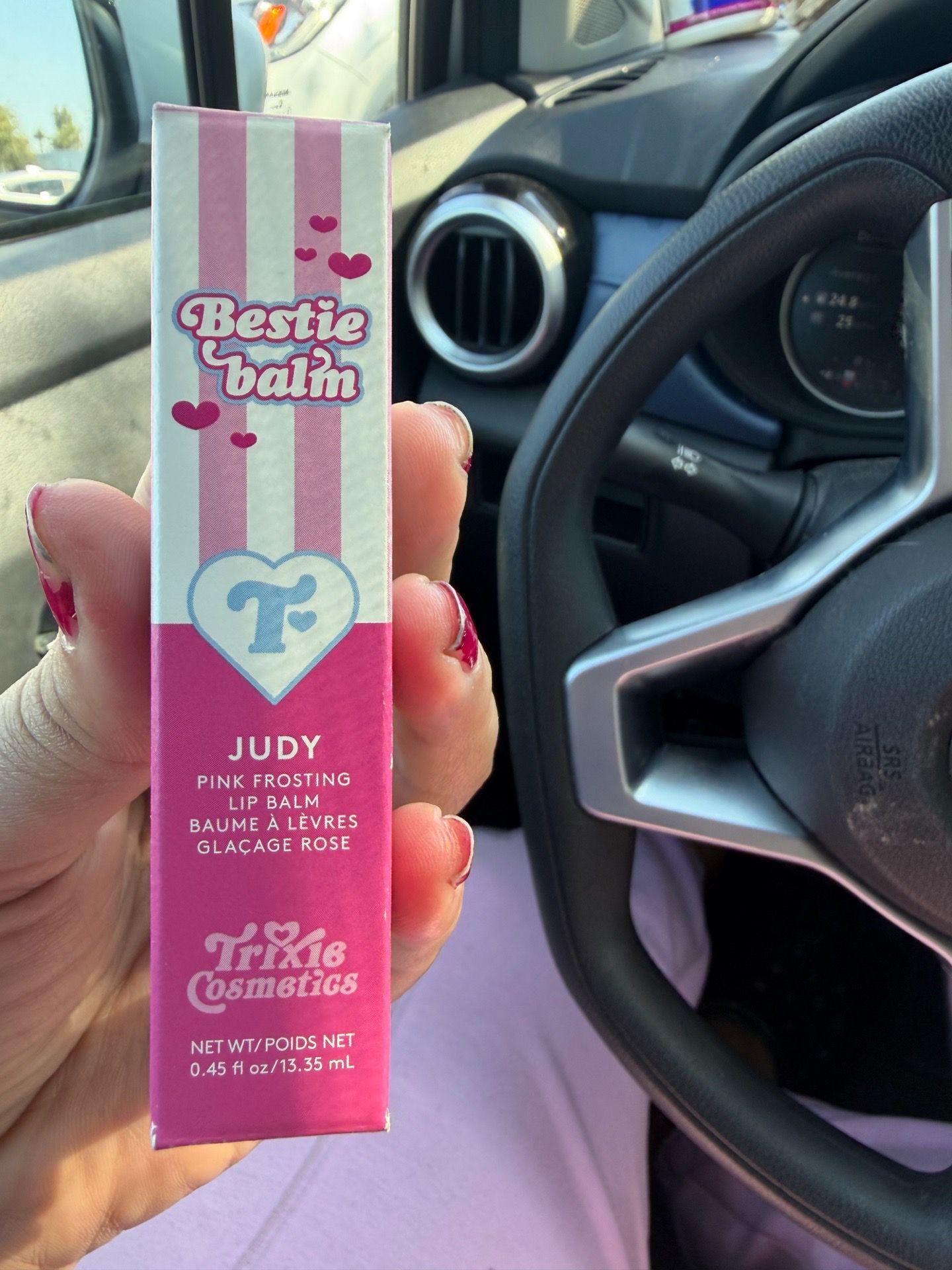 Trixie Cosmetics “Bestie Balm” - Judy Pink Frosting Lip Balm