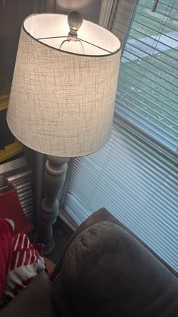 Floor Lamp with Linen Shade