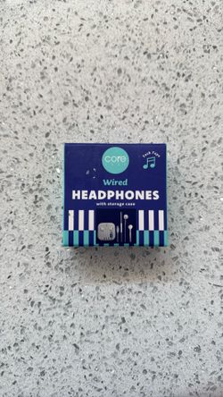 Apple AirPod case and wired headphones