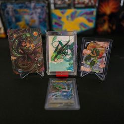 Rayquaza Acrvlic 3D Box, Art Card & Cards