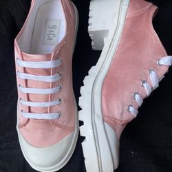Pink Platform Canvas Size9M For Women