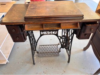 Antique sewing machine.